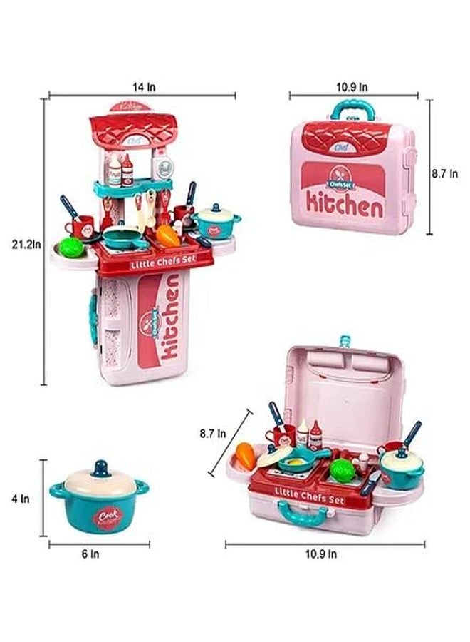 Toy Vibes Plastic 3 in 1 Chef Set of 30 (Multi Color) - Image 5